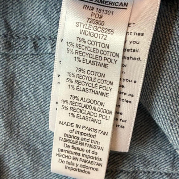 Good American High Waist Corset Zip Front High Rise Jeans Size 4/27 Blue Denim - Picture 8 of 14